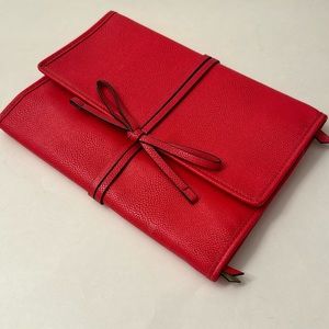 Stella & Dot Jewelry Travel Bag Storage Pouch in Red